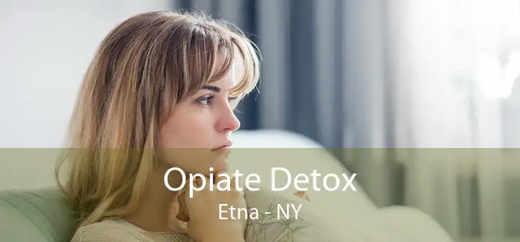 Opiate Detox Etna - NY