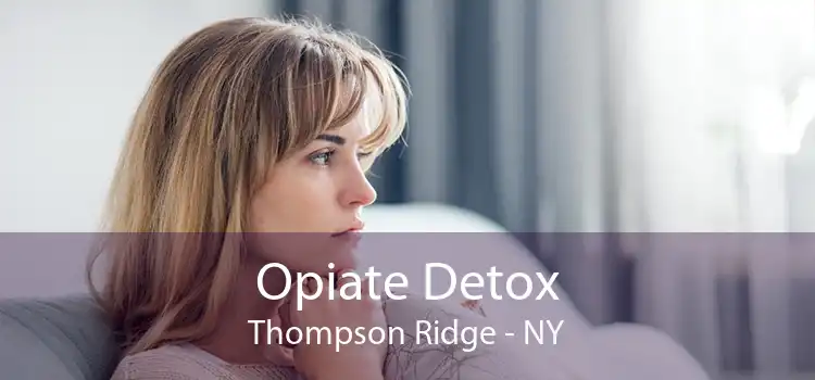 Opiate Detox Thompson Ridge - NY